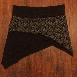 Sacred Geometry Asymmetric Festival Mini Skirt